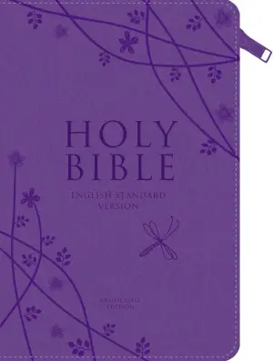ESV Anglicised Compact, Bible, Purple, Imitation Leather, Gift Edition with Zip, Concordance, Gilt edge pages, Ribbon marker, Presentation page