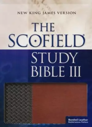 NKJV Scofield Study Bible, Brown, Bonded Leather, Book Introductions, Maps
