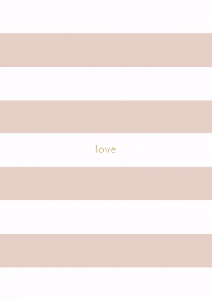 Spirit Stationery Striped A5 Notebook - Dusty Pink