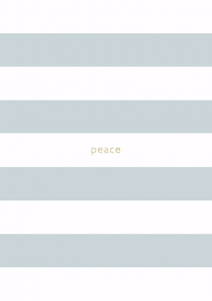 Spirit Stationery Striped A5 Notebook - Dusty Blue