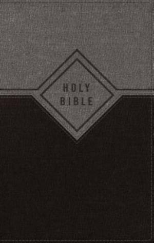 NIV Premium Gift Bible, Leathersoft, Black/Gray, Red Letter Edition, Indexed, Comfort Print