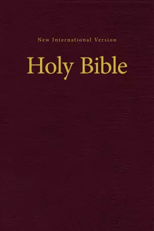 NIV, Pew and Worship Bible, Hardcover, Burgundy