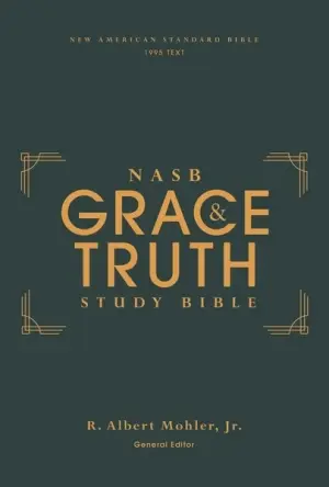 NASB, The Grace and Truth Study Bible (Trustworthy and Practical Insights), Hardcover, Green, Red Letter, 1995 Text, Comfort Print