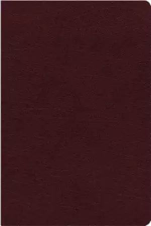 NIV, Reference Bible, Giant Print, Bonded Leather, Burgundy, Red Letter, Thumb Indexed, Comfort Print