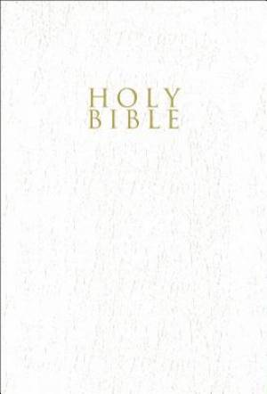 NIV Gift and Award Bible, Leather-Look, White, Red Letter Edition, Comfort Print