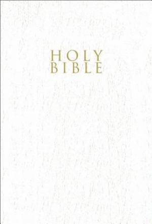 NIV Gift and Award Bible, Leather-Look, White, Red Letter Edition, Comfort Print