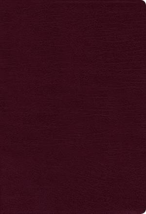 NASB, Thinline Bible, Large Print, Bonded Leather, Burgundy, Red Letter, 1995 Text, Comfort Print