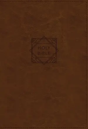 NASB, Super Giant Print Reference Bible (Font Size: 16.5-point), Leathersoft, Brown, Red Letter, 1995