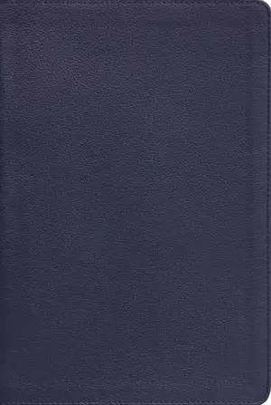 NASB, Wide Margin Bible, Genuine Leather, Calfskin, Navy, Red Letter, 1995 Text, Comfort Print
