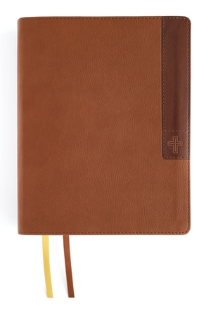 NIV, Journal the Word Bible (Perfect for Note-Taking), Large Print, Leathersoft, Brown, Red Letter, Comfort Print