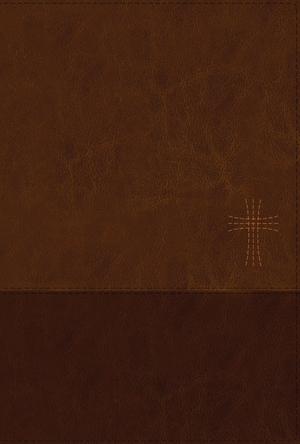 NIV, Thinline Bible, Large Print, Leathersoft, Brown, Zippered, Red Letter, Comfort Print