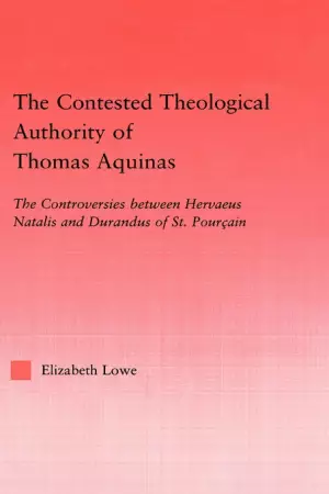 The Contested Theological Authority of Thomas Aquinas