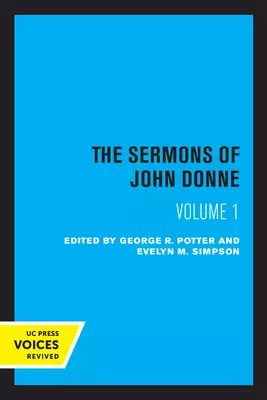Sermons Of John Donne, Volume I