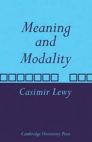 Meaning and Modality