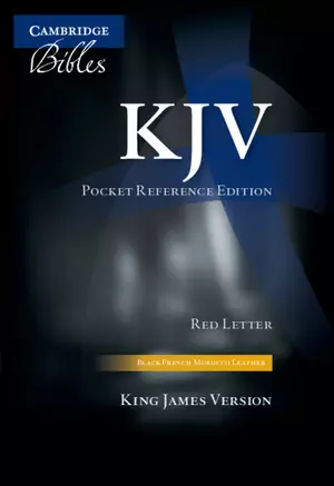 KJV Pocket Reference Edition: Black, French Morocco Leather, with Zip Fastener