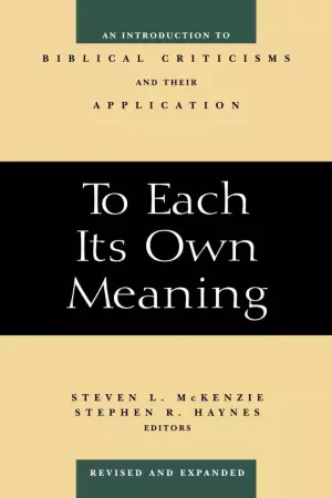 To Each Its Own Meaning, Revised And Expanded