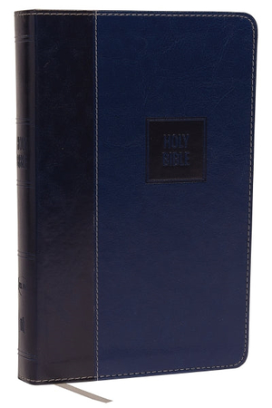 NKJV Deluxe Gift Bible, Imitation Leather, Blue, Red Letter Edition