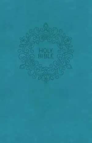 NKJV, Value Thinline Bible, Large Print, Imitation Leather, Blue, Red Letter Edition