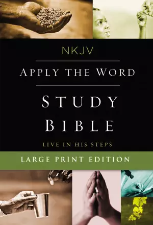 NKJV, Apply the Word Study Bible, Large Print, Red Letter Edition