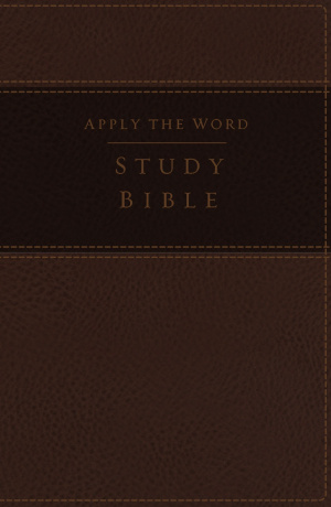 Nkjv, Apply the Word Study Bible, Large Print, Imitation Leather, Brown, Indexed, Red Letter Edition
