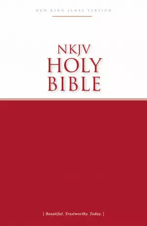 NKJV Economy Bible, Red, Paperback, Footnotes, Plan Of Salvations, 30-Days With Jesus Reading Plan, Translator Footnotes, Sectional Headings