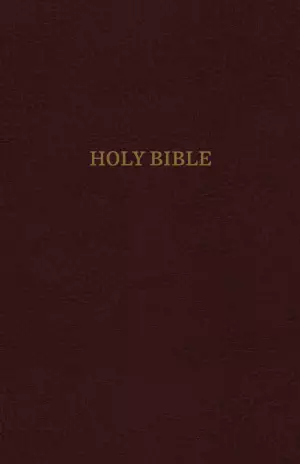 KJV, Reference Bible, Giant Print, Bonded Leather, Burgundy, Indexed, Red Letter Edition