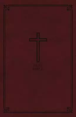 KJV, Reference Bible, Personal Size Giant Print, Imitation Leather, Burgundy, Red Letter Edition
