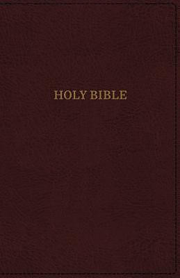 KJV, Deluxe Reference Bible, Super Giant Print, Imitation Leather, Burgundy, Red Letter Edition