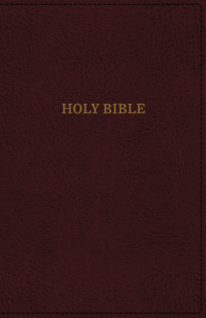 KJV, Deluxe Reference Bible, Super Giant Print, Imitation Leather, Burgundy, Indexed, Red Letter Edition