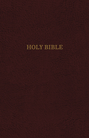 KJV, Thinline Reference Bible, Bonded Leather, Burgundy, Indexed, Red Letter Edition