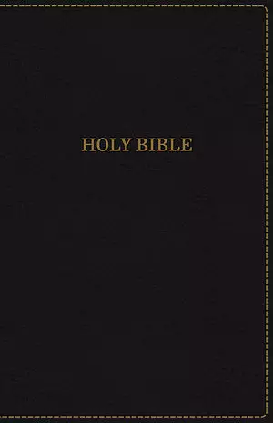KJV, Thinline Bible, Standard Print, Leathersoft, Black, Indexed, Red Letter Edition, Comfort Print