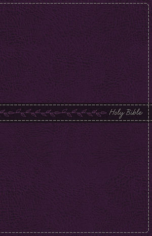KJV, Thinline Bible, Standard Print, Leathersoft, Purple, Indexed, Red Letter Edition, Comfort Print