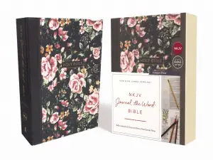 NKJV, Journal the Word Bible: Reflect, Journal or Create Art Next to Your Favorite Verses (Cloth over Board, Blue Floral, Red Letter, Comfort Print)