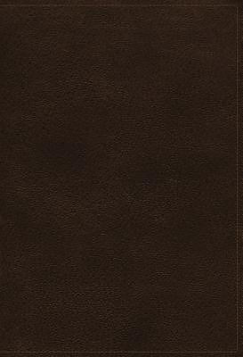 The NKJV, Open Bible, Brown Genuine Leather, Red Letter, Comfort Print