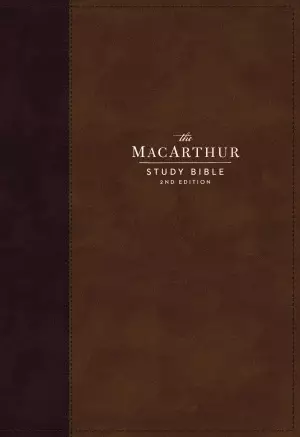 NKJV, MacArthur Study Bible, 2nd Edition, Leathersoft, Brown, Comfort Print