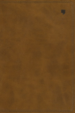 NET Bible, Thinline, Leathersoft, Brown, Thumb  Indexed, Comfort Print