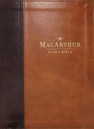 NASB, MacArthur Study Bible, 2nd Edition, Leathersoft, Brown, Thumb Indexed, Comfort Print