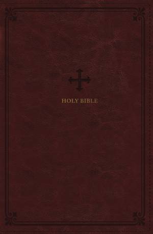 NRSV Large Print Standard Catholic Bible, Red Leathersoft (Comfort Print, Holy Bible, Complete Catholic Bible, NRSV CE)