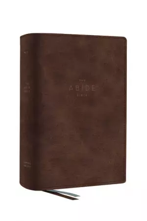NET, Abide Bible, Leathersoft, Brown, Comfort Print
