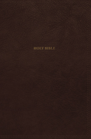 NKJV, Thinline Bible, Leathersoft, Brown, Red Letter, Comfort Print
