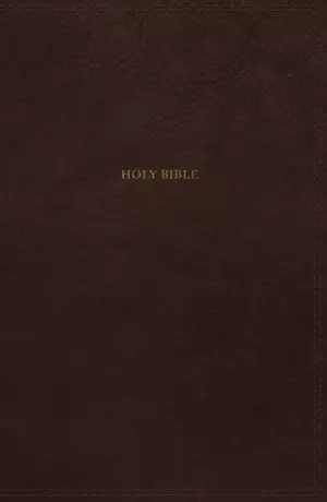 NKJV, Thinline Bible, Leathersoft, Brown, Red Letter, Comfort Print