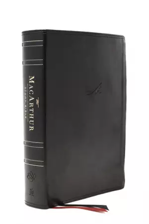 MacArthur ESV Study Bible, Black, Imitation Leather, Thumb Indexed, Maps, Charts, Diagrams, Verse-by-Verse Study Notes, Concordance, Study Plans, Book Introductions