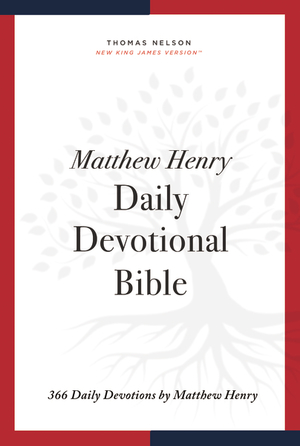 NKJV, Matthew Henry Daily Devotional Bible, Paperback, Red Letter, Comfort Print