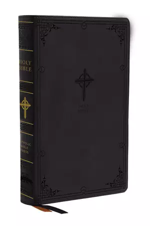 NABRE, New American Bible, Revised Edition, Catholic Bible, Large Print Edition, Leathersoft, Black, Thumb Indexed, Comfort Print