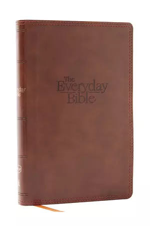 NKJV, The Everyday Bible, Brown Leathersoft, Red Letter, Comfort Print