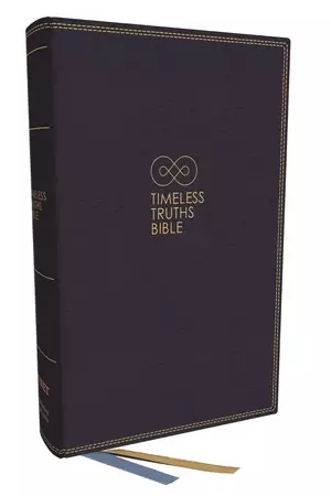 Timeless Truths Bible: One faith. Handed down. For all the saints. (NET, Blue Leathersoft, Comfort Print)