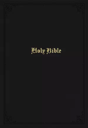 KJV Holy Bible: Large Print Single-Column with 43,000 End-of-Verse Cross References, Black Leathersoft, Personal Size, Red Letter, Comfort Print (Thumb Indexed): King James Version