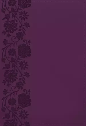 KJV Holy Bible: Large Print Single-Column with 43,000 End-of-Verse Cross References, Purple Leathersoft, Personal Size, Red Letter, Comfort Print: King James Version