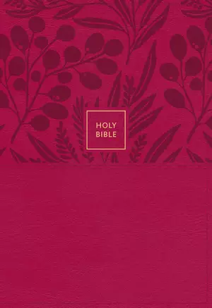 KJV Holy Bible: Large Print Single-Column with 43,000 End-of-Verse Cross References, Pink Leathersoft, Personal Size, Red Letter, Comfort Print: King James Version