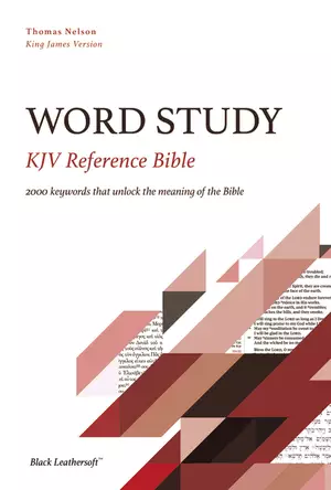 KJV, Word Study Reference Bible, Leathersoft, Black, Red Letter, Comfort Print
